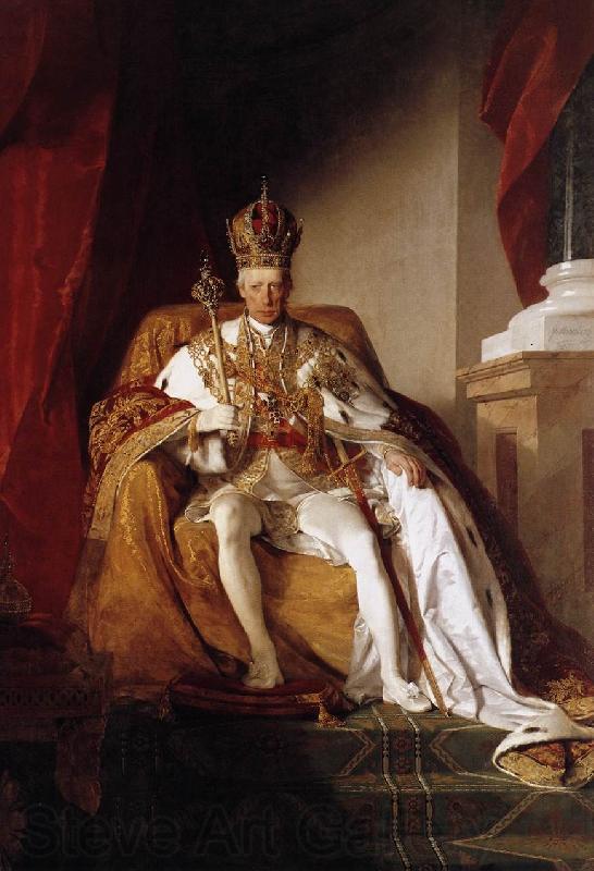 Friedrich von Amerling Portrait of Holy Roman emperor Francis II